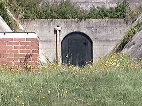 Fuel bunker portal close up