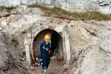 Wymering entrance uncovered 1993