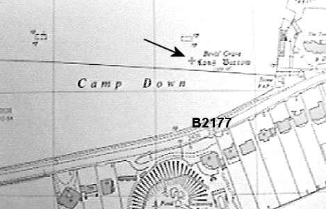 1949 map of Bevis Grave
