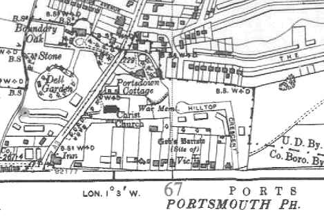 pre-war map of Gob's Barrow