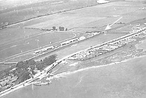 Aerial photo of Paulsgrove racecourse